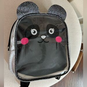 Mini Clear Transparent Panda Backpack Toddler Children School Animal Character